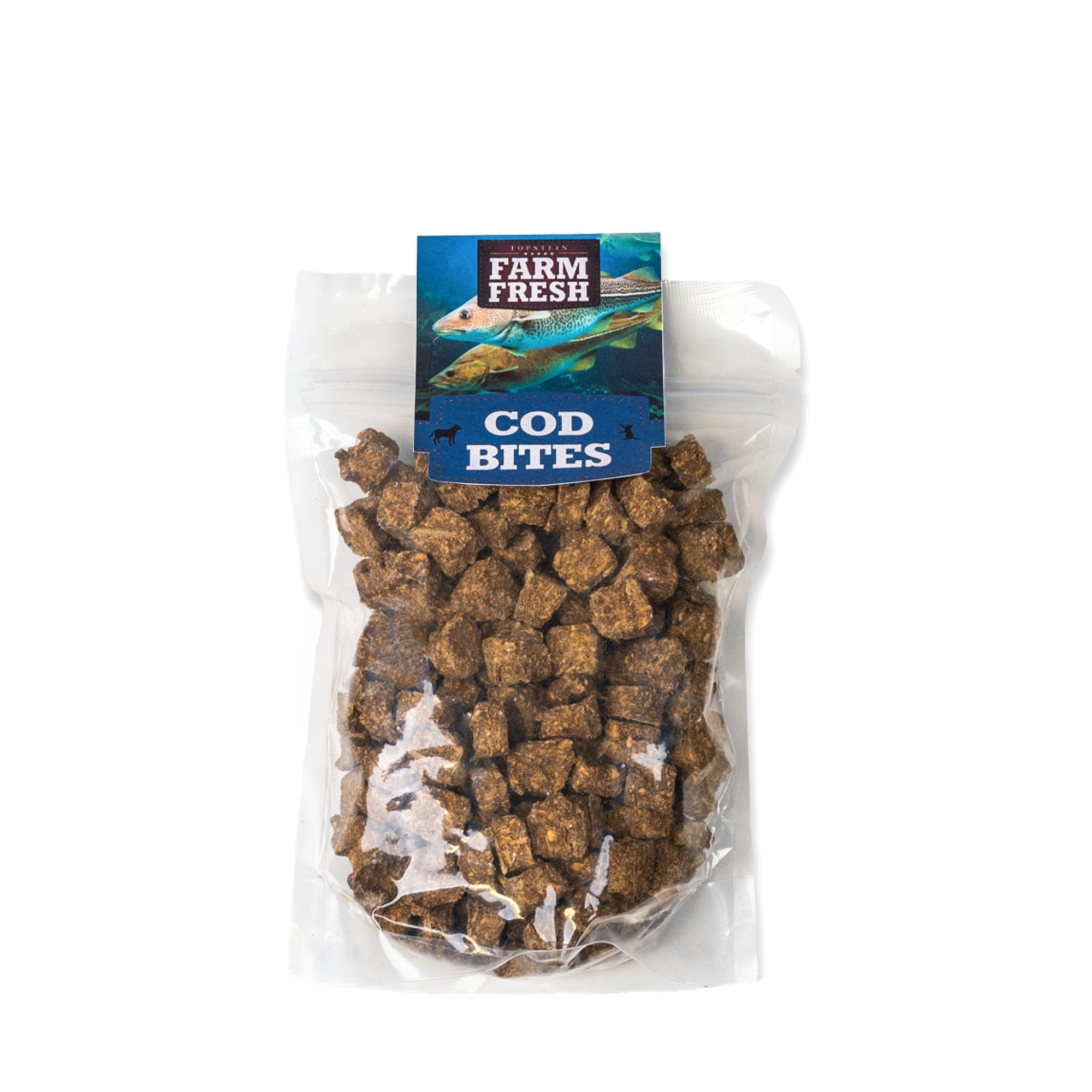 Průhledný sáček pamlsků Farm Fresh Cod Bites